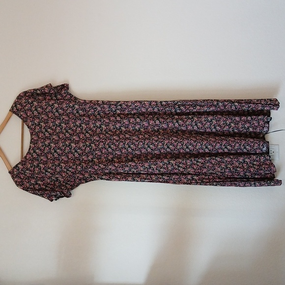 Vintage All That Jazz Floral Sundress Short Sleeves - Picture 4 of 4